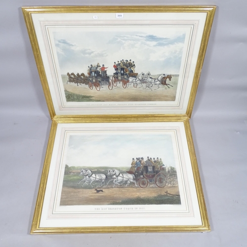 2859 - A framed and Victorian glazed print 