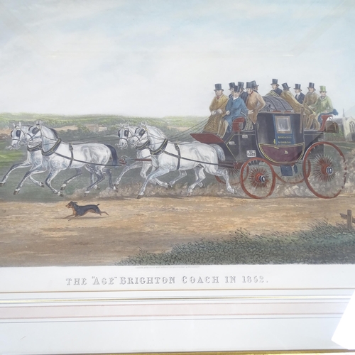 2859 - A framed and Victorian glazed print 