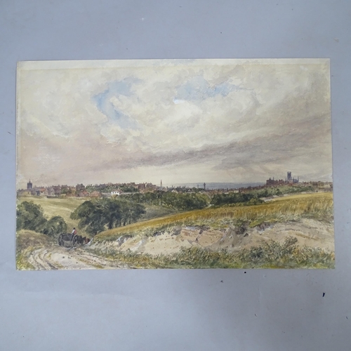 2866 - James Price (active 1842 - 1876), a prospect of Brighton, watercolour, 36cm x 54cm, unframed