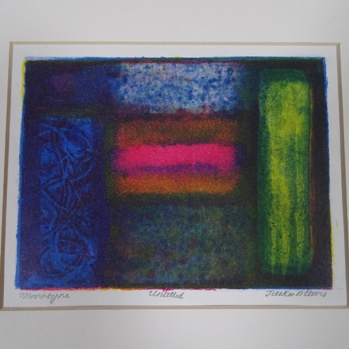 2870 - Jackie Attwood, 11 contemporary monotype abstract prints, unframed (11), all signed and inscribed in... 