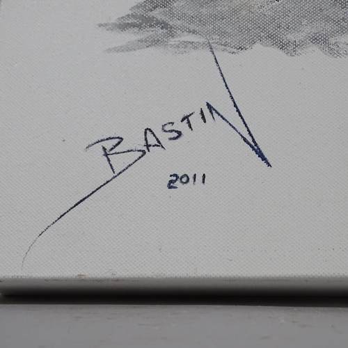 2929 - Bastin, print on canvas, study of a Chow Chow, signed and dated 2011, 76cm x 51cm, unframed