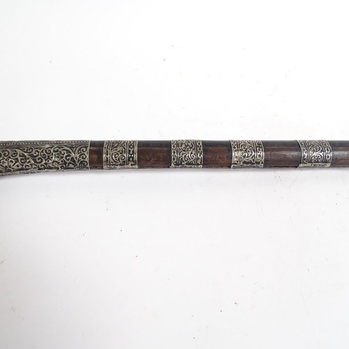 5 - A late 19th century North African (possibly Moroccan) Moukahla Snaphaunce lock musket, with bone and... 