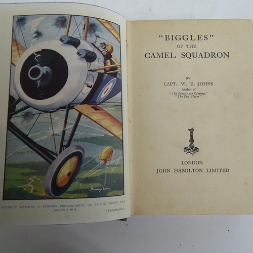 601 - Vintage Biggles books by Captain W E Johns, and another