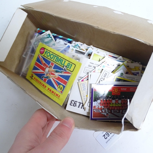 662 - PANINI - a Football 80 Panini counter display box, a used but sealed football 81 sticker packet, an ... 