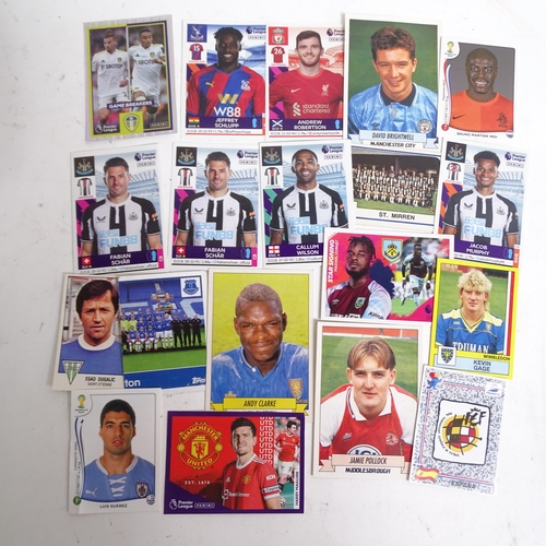 662 - PANINI - a Football 80 Panini counter display box, a used but sealed football 81 sticker packet, an ... 