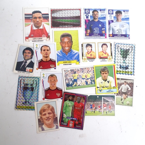 662 - PANINI - a Football 80 Panini counter display box, a used but sealed football 81 sticker packet, an ... 