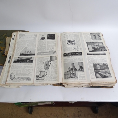 569 - A Victorian scrap album, and 3 others including wartime interest etc