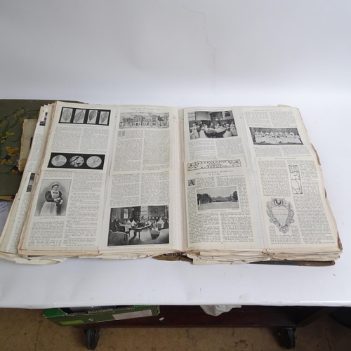 569 - A Victorian scrap album, and 3 others including wartime interest etc