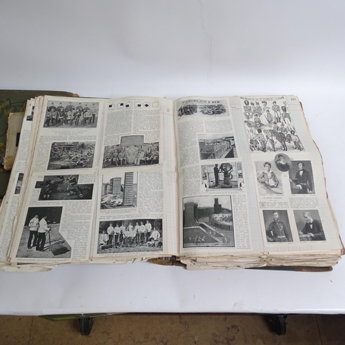 569 - A Victorian scrap album, and 3 others including wartime interest etc