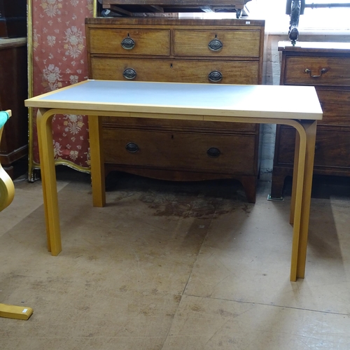 2112 - A Danish rectangular dining table with bent ply legs by Rud Thygesen and Johnny Sorensen for Magnus ... 