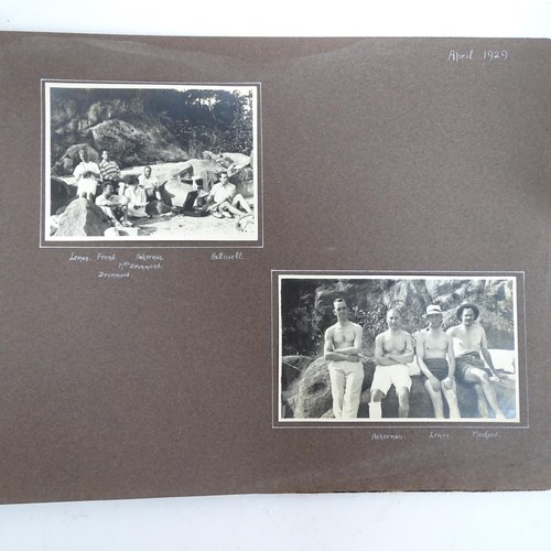 76 - 3 various photograph albums, including holiday snaps to Lucerne August 1930, Luxembourg City 1934, o... 