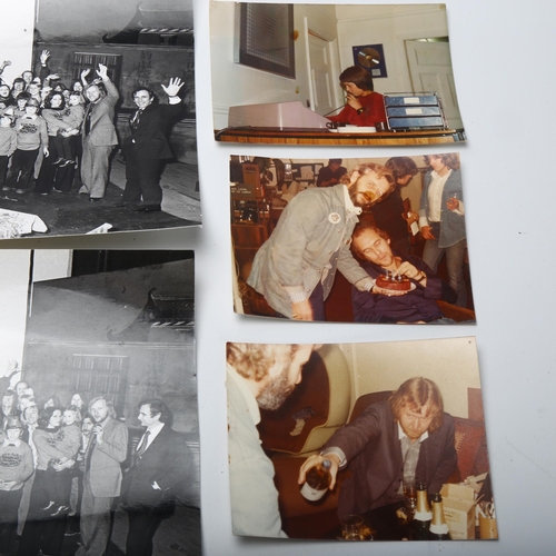 15 - Beatles Interest - 5 photographs from Apple Corps, London, 2 from Neil Aspinall's birthday with Ring... 