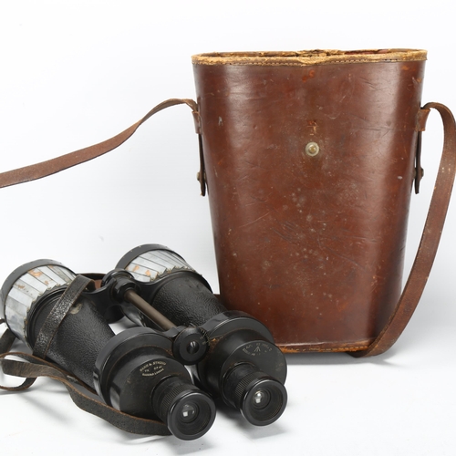 81 - A pair of Second World War Period Barr & Stroud military issue CF41 7x naval binoculars, marked AP n... 