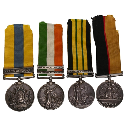 140 - A set of 4 medals, to 3892 Sergeant J. C. Bithell 1st Royal Dragoons, later Sergeant Major Base Depo... 