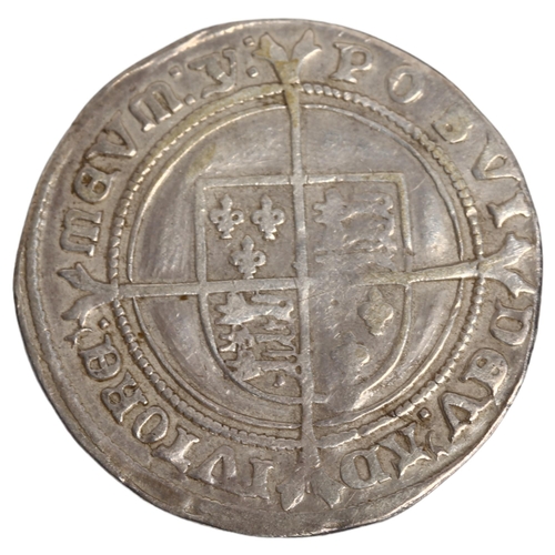 155 - An Edward VI silver shilling, dia 32.7, 6g