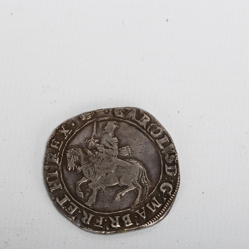 156 - A Charles I silver half-crown, 33.5mm, 15.2g