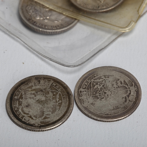 159 - 4 George III silver shillings, 1816 x 2, 1817 and 1820