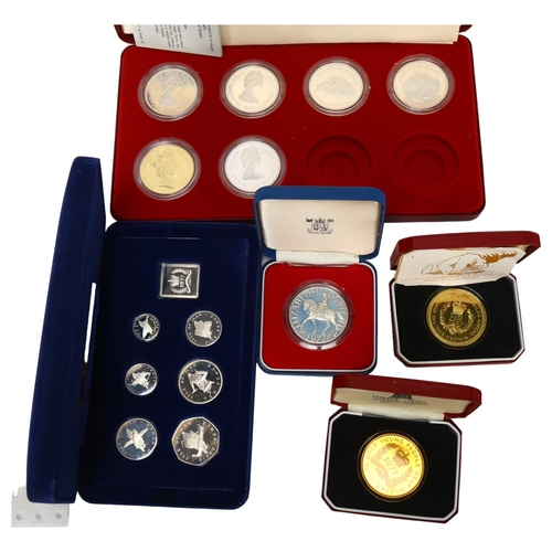 172 - A collection of 1977 silver commemorative coins for Queen Elizabeth II silver jubilee