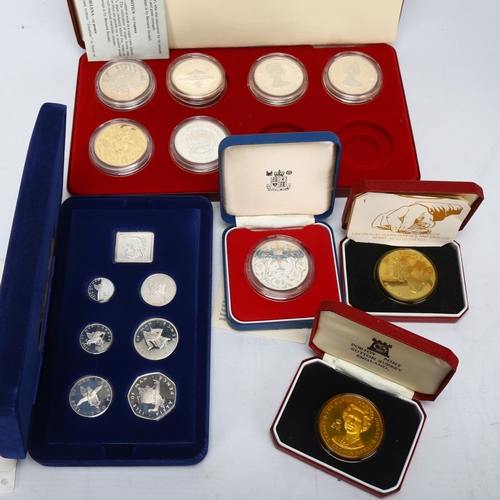 172 - A collection of 1977 silver commemorative coins for Queen Elizabeth II silver jubilee