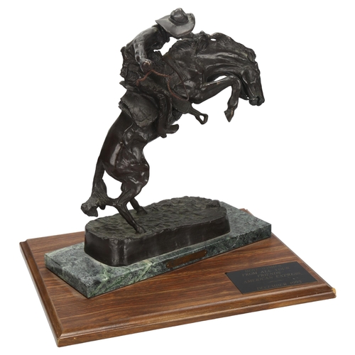 187 - A 20th century bronze sculpture 