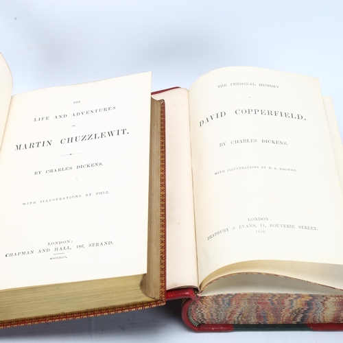 188 - CHARLES DICKENS - 3 early editions, Oliver Twist 1846, published Bradbury & Evans, Martin Chuzzewit ... 