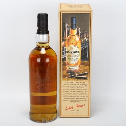 201 - Knockando Pure Single Malt Scotch Whisky, 1977 Season, 75cl, 40% vol., boxed and with leaflet