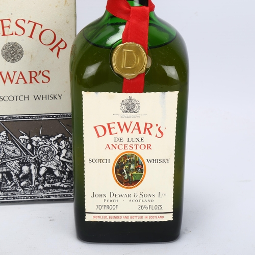 202 - A bottle of Dewar's De Luxe Ancestor blended whisky, 70% proof, 26 2/3 oz,