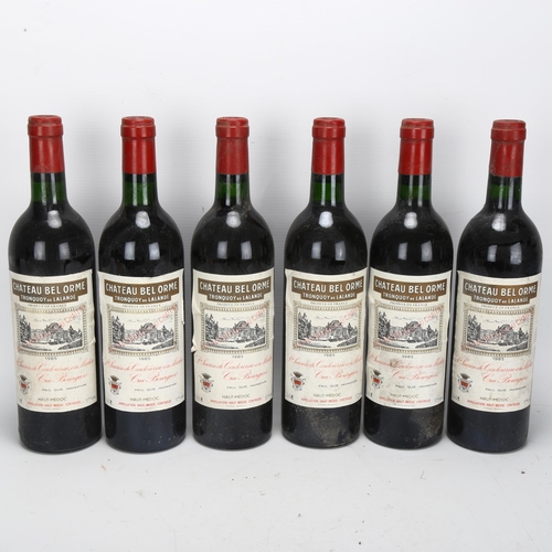 210 - 11 bottles of red wine, 1985 Chateau Bel-Orme-Tronquoy-de-Lalande, Haut-Medoc, 75cl