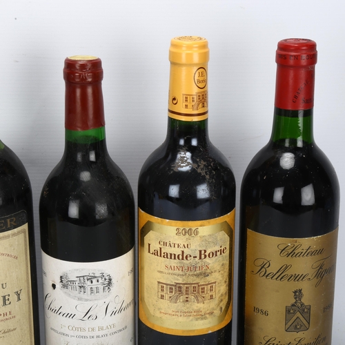 214 - 6 bottles of French red wine, 1981 Chateau Meyney, Saint-Estephe, 1977 Chateau Bel Orme Tronquoy de ... 