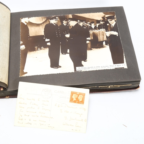 236 - A World War II photo album, documenting the meeting of Franklin D Roosevelt and Sir Winston Churchil... 