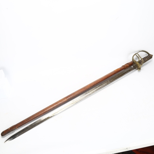 274 - An 1821 pattern Royal Artillery Officer's dress sword, by Hawksworth of Sheffield, with finely etche... 