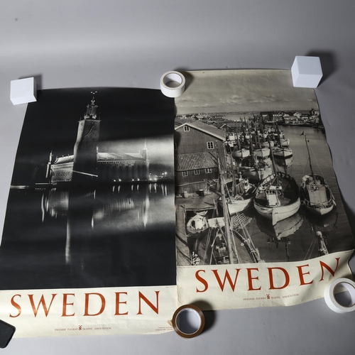 497 - 4 1950s/ 60s' original Swedish Tourist Traffic Association promotional posters, 100 x 61cm