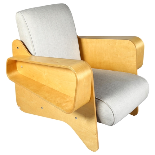 509 - Marcel Breuer, a Ventris lounge chair in birch ply made by Windmill Furniture for Isokon Plus, with ... 