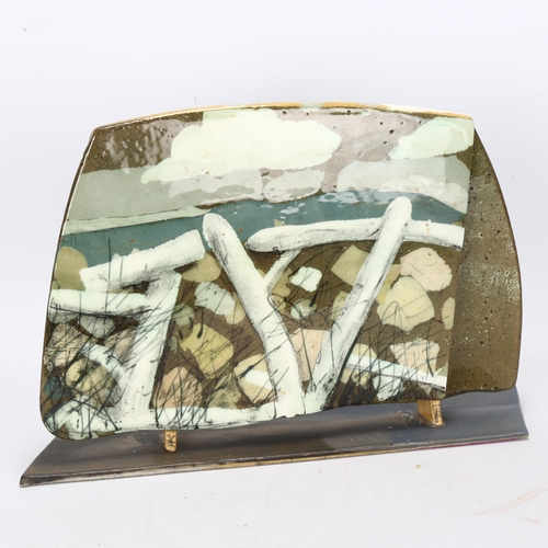 533 - Frank Pottinger RSA (1932-2022) An abstract ceramic landscape 