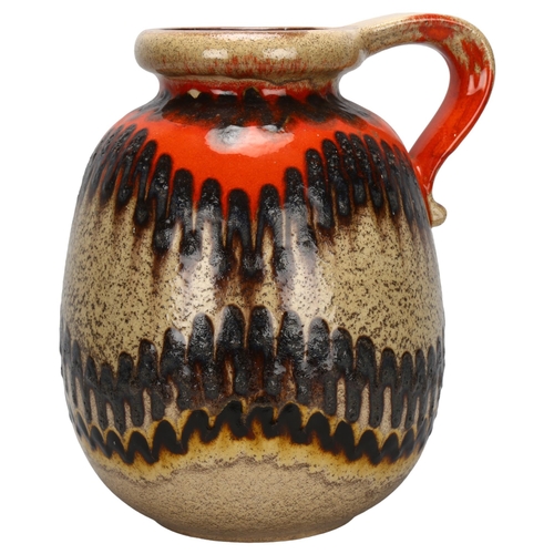 436 - A West German Lava vase, Scheurich 484-30, height 30cm