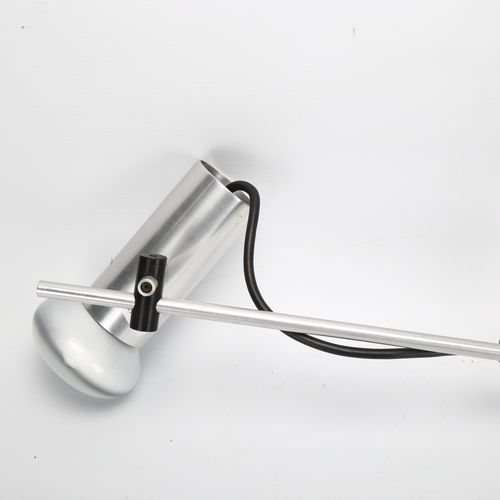 443 - A pair of 1970s' Aluminium clamp lamps in the style of Peter Nelson for Architectural Lighting, appr... 