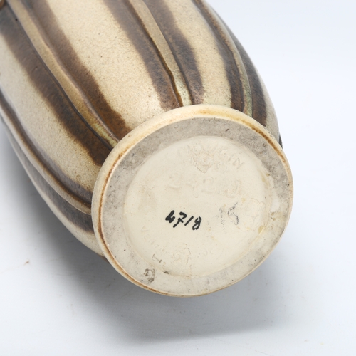 461 - Mougin Nancy, France, a 1930s Art Deco pottery vase by Gaston Ventrillon with maker’s marks to base,... 