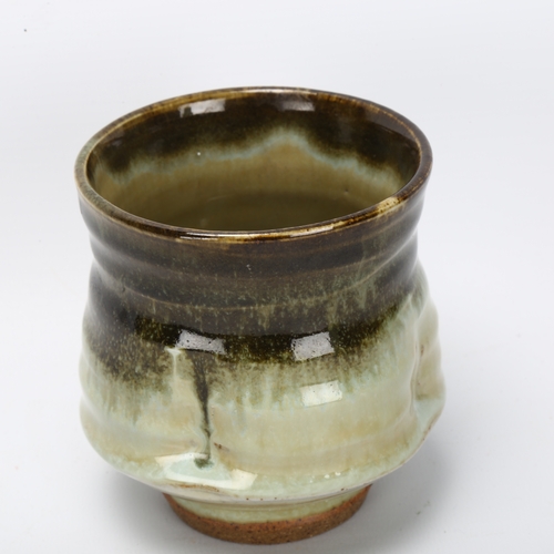 469 - Jack Kenney, Seasalter studio pottery, a yunomi/ tea bowl, makers mark to base, height 10cm