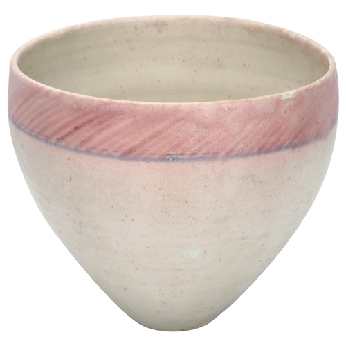 479 - Emmanuel Cooper (1938-2012),  a studio porcelain flared bowl or vase with impressed seal marks, heig... 