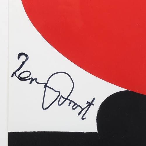 498 - Sir Terry Frost, a signed poster for the Six Decades exhibition, Royal Academy 2000, framed, poster ... 