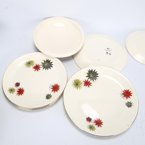 526 - A collection of Constellation pattern plates by Alfred Meakin, 13 pieces and another mid-century pla... 