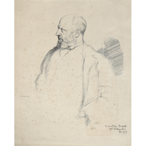 618 - William Rothenstein (1872-1945) lithograpgh print of Henry James from original 1898 sketch, sheet si... 