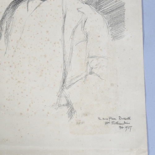 618 - William Rothenstein (1872-1945) lithograpgh print of Henry James from original 1898 sketch, sheet si... 