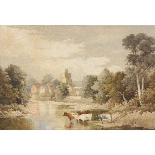 620 - Stephen James Bowers (1874-1891) untitled watercolour, signed lower left 'S J Bowers', 37cm x 53cm, ... 