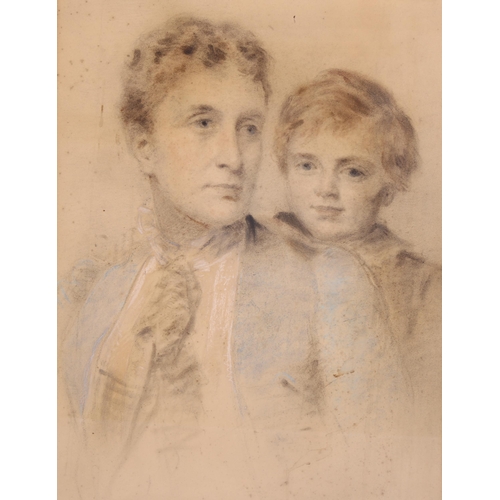 649 - Alessandro Ossani (1827-1891) 'Portrait of Caroline of Essex and George Reginal Benson', pastel and ... 