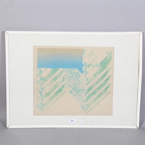 654 - Keith Milow (British b.1945), abstract composition (artist's proof), signed and dated 'Keith A Milow... 