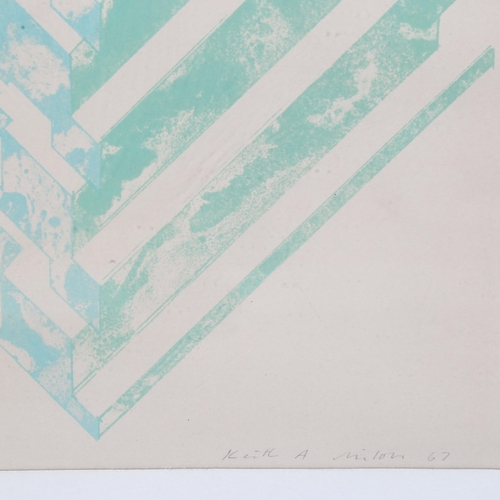 654 - Keith Milow (British b.1945), abstract composition (artist's proof), signed and dated 'Keith A Milow... 