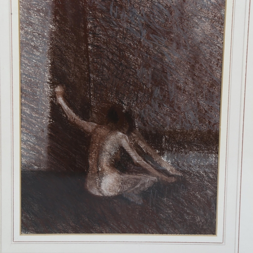 659 - Charoltte Sorapure (British b.1968), 'Dejected Dancer', pastel on paper, 24cm x 30cm.