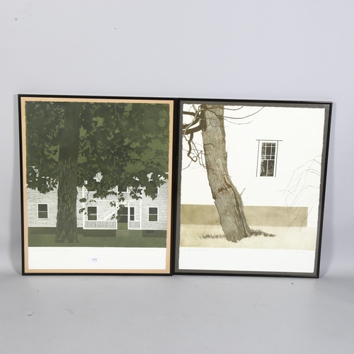 675 - Tessa Beaver, a pair of screenprint images of New England USA, both artist's proofs, both signed, 64... 