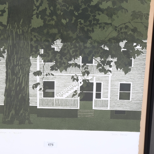 675 - Tessa Beaver, a pair of screenprint images of New England USA, both artist's proofs, both signed, 64... 